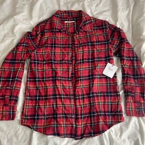 O'Neill Red and Black Plaid Shirt